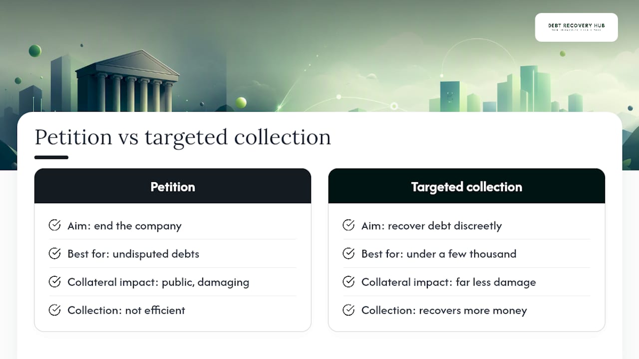 Petitions work best as a last resort, not a first move — overview diagram