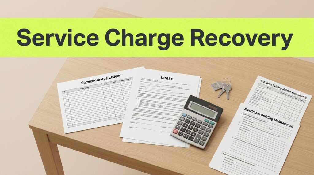 service charge debt recovery
