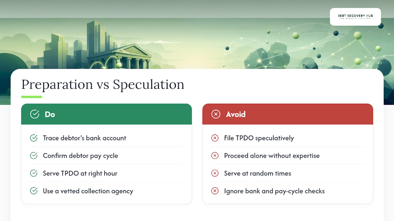 Why preparation decides whether a TPDO actually pays out — overview diagram