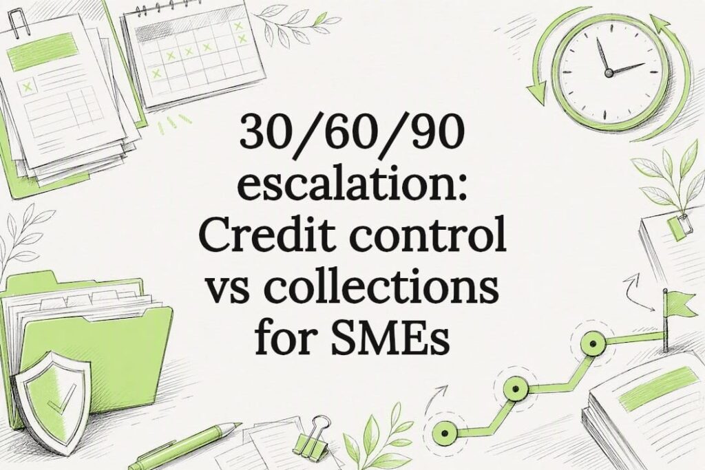 Credit collections escalation title card