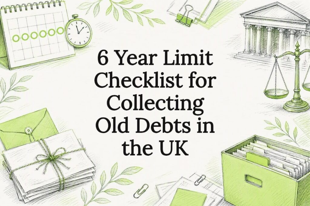 Decorative old debt checklist title card