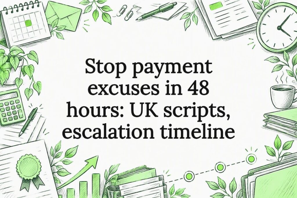 Decorative payment escalation title card