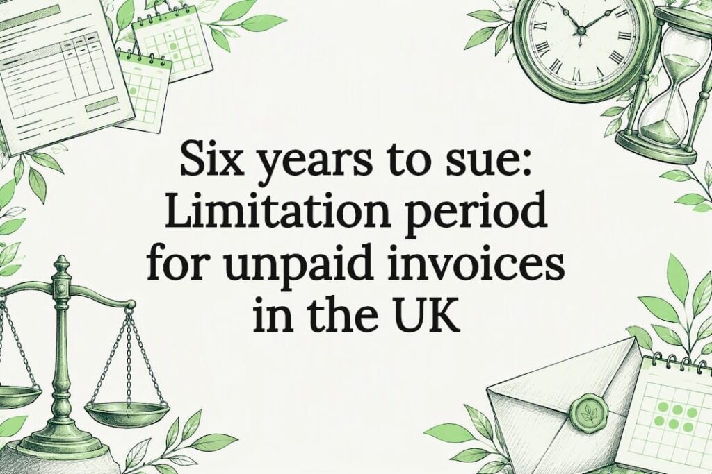 Invoice limitation period title card illustration