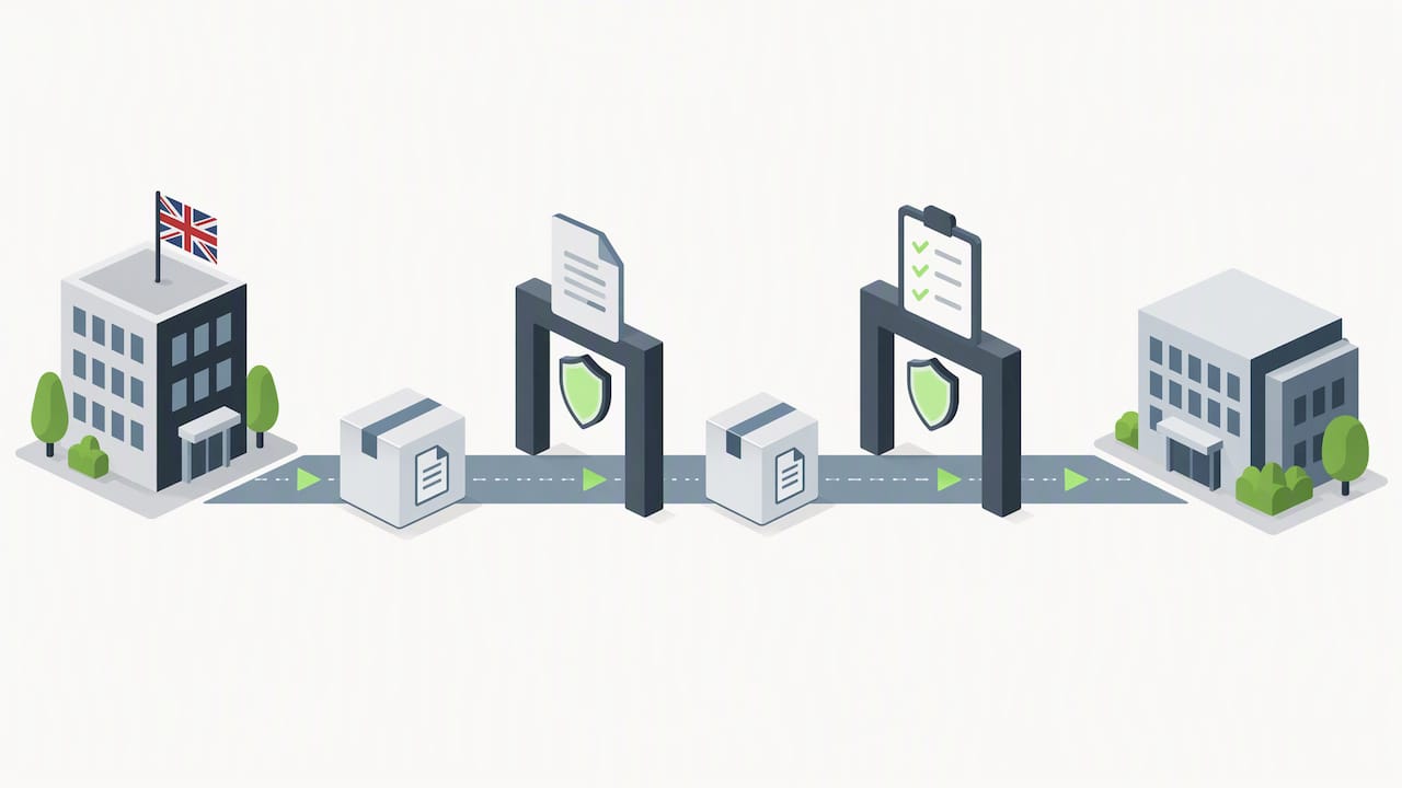 Cross-border data transfer safeguards illustration